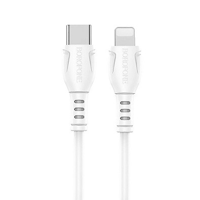59083   Дата-кабель BOROFONE BX51 Apple lightning type-C 100см 2,4A (white) (133815)