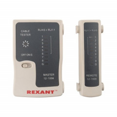 58279 Тестер кабельный REXANT HT-C004 TL-468 (12-1006) RJ-45+RJ-11 /585936