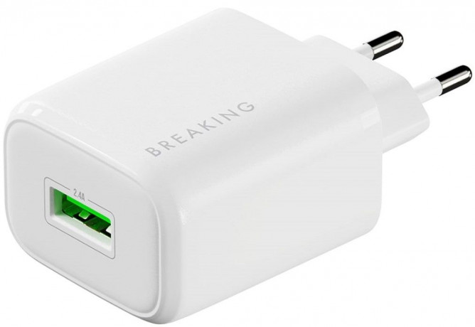 34579      СЗУ Breaking P-11, 1USB, 2.4A (Белый)