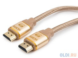 37707   Шнур HDMI - HDMI  3,0м OXION двойной экран золотые контакты Стандарт OX-HDMI3V1.4STDY