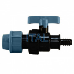 30691      Кран ПНД труба с штуцером 20х1/2"  STR-Итал/ 89612 Арт