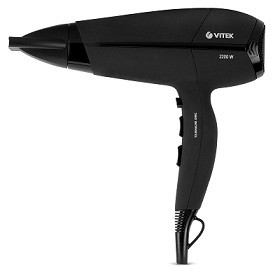 60045 Фен VITEK VT-8203 черный 2,2кВт, 3 реж. 2 скорости