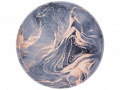 45749   Поднос сталь окраш. кругл. 33*2,1см Agness Fantasy 898-047/ 898-030 АРТИ-М