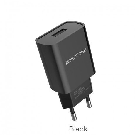 50214 СЗУ BOROFONE BA20A Sharp 1USB, 5V, 2,1A (чёрный)