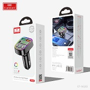 09331   FM-трансмиттер Earldom ET-M103, 2USB выхода + USB-C, Bluetooth, 3.1A, подсветка <607479>