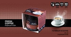 41058   Ароматизатор авто гель/банка Aurami GEL-02 "Бодрящ.Кофе"