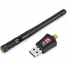 22772 Адаптер сетевой WI-FI с антенной Selenga RTL8811 USB для DVB-T2 пристав/ 5328