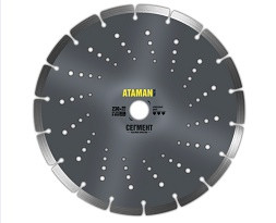 55096      Круг алмазный 230*22,2  Сегмент  АТАМАН  <59873-000>
