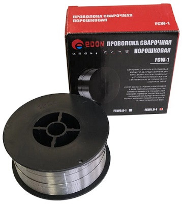 48340   Проволока свар. п/а Флюсовая 1 кг (0,8мм) Edon FCW0.8-1 (порошковая) <25541>