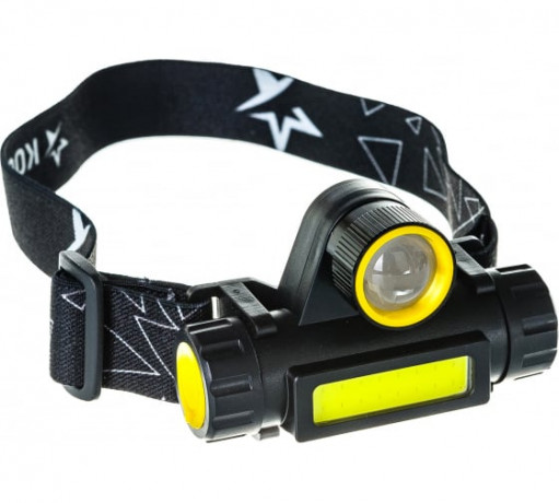 41186 Фонарь Космос налобн. H103WLith (3.7V 1.2Ah 1св\д XPE 3W+COB 180lm з/у micro USB / 774945