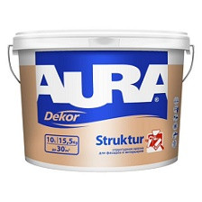 37941      Краска структурная AURA Decor Structur фасад/интерьер  2,5л <6929>