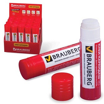 04974      Клей карандаш 15г  BRAUBERG 220870