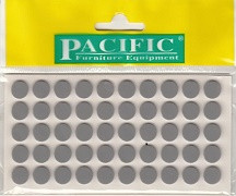 36283  Амортизатор круглый PACIFIC 10*2 мм СЕРЫЙ