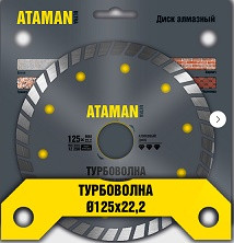 46766 Круг алмазный 125*22,2 TURBO волна АТАМАН <22683-000>