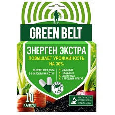 47314      Удобрение Энерген ЭКСТРА Грин Бэлт  (стим.роста ) 10капсул/уп.