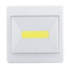 54019       Ночник настен. пушлайт LED-COB выключат. REV квадрат 1LED*3w 200Лм 3хААА (не вх.) <29103 9>