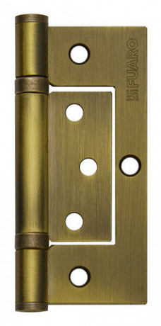 09976      Петля накладная FUARO 300-2BB 100x2,5 АВ бронза, <29951> =1шт