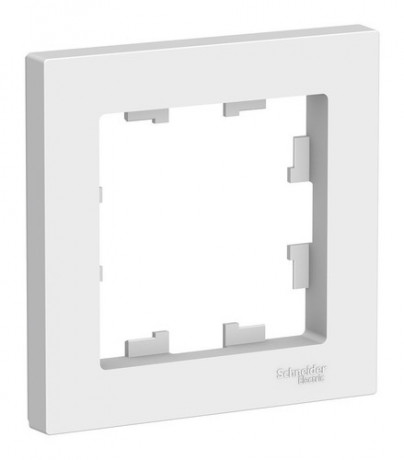 54959 Рамка Schneider AtlasDesign х1 (белая) ATN000101