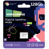 11222   Карта памяти Micro SD HC 128GB More choice Class10 V10 <576370>