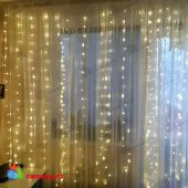 46483 Гирлянда ЗАНАВЕС CH 320LED (3,0м*2,0м 220В) Желтая / Чупах.