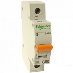 23239      Авт Выключатель Schneider ВА63 1П 50 А "С" 11208 Домовой